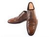 Canali Tobacco Brown Leather Oxfords