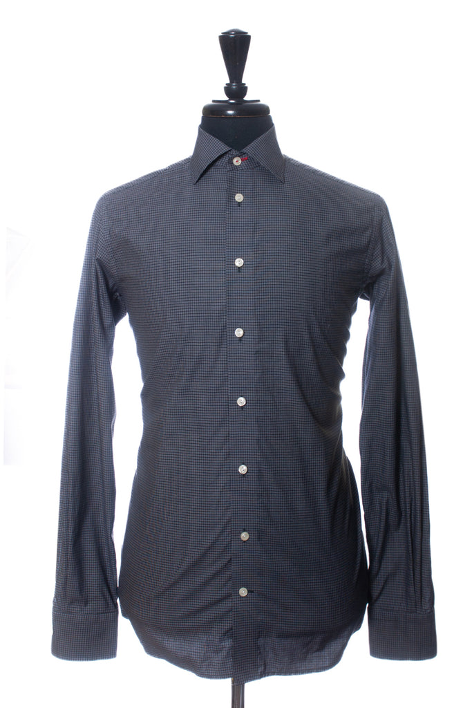 Eton Black Check Contemporary Fit Shirt