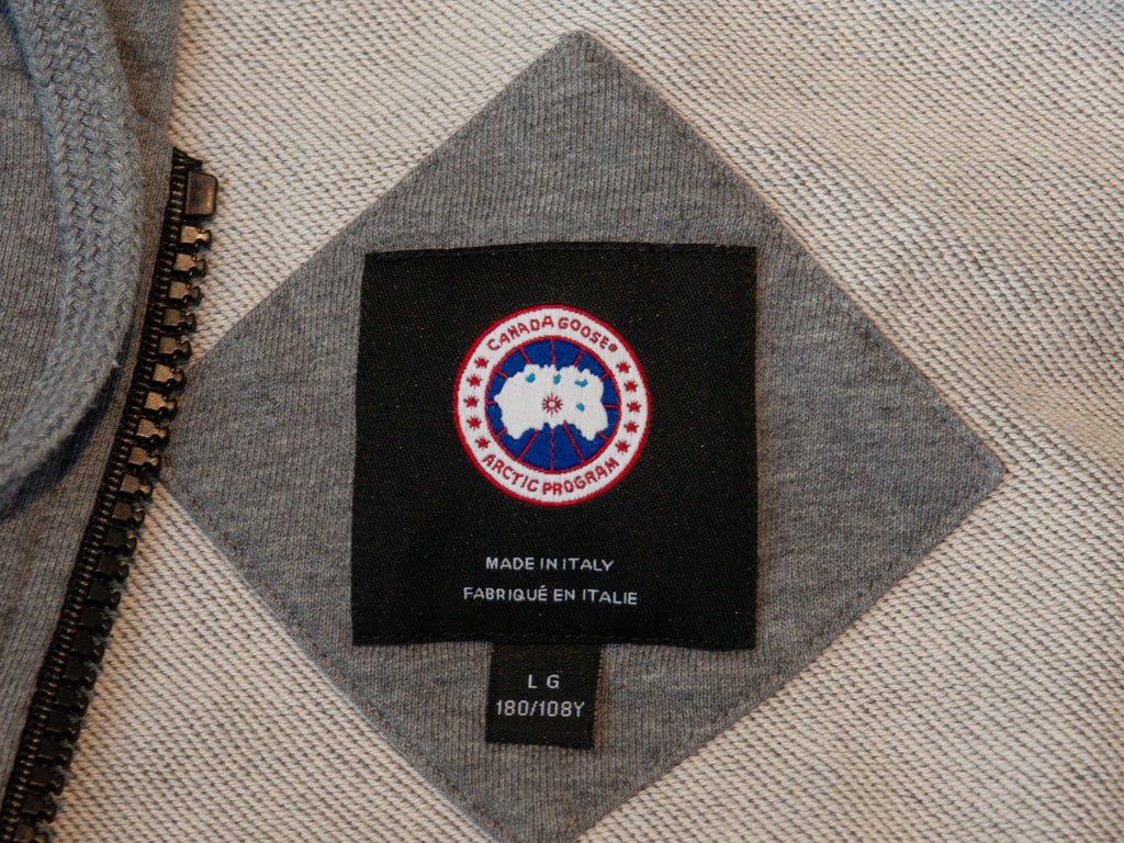 Canada Goose Stone Heather Grey Full Zip Hoodie