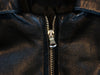 Barney’s New York Black Lambskin Leather Overshirt