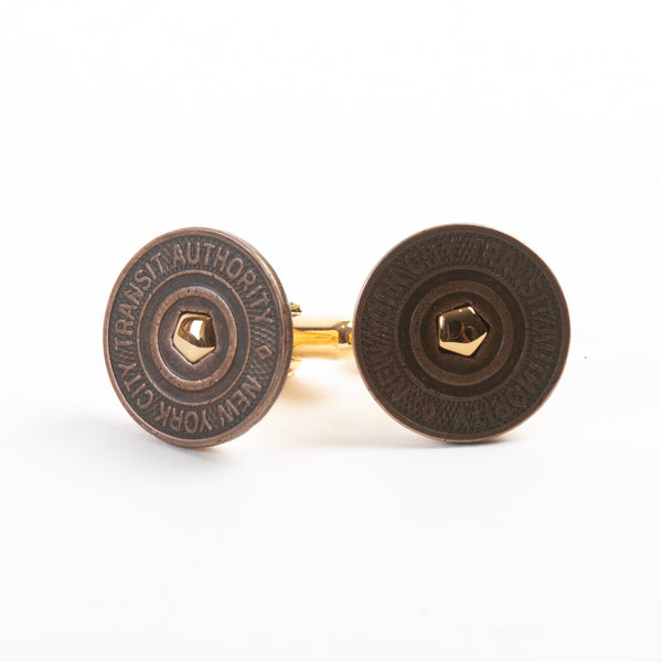 New York Transit Authority Circle Cufflinks