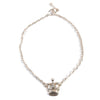 King Baby Silver Crown Pendant Necklace