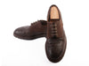 Brunello Cucinelli Brown Suede and Leather Derby Shoes