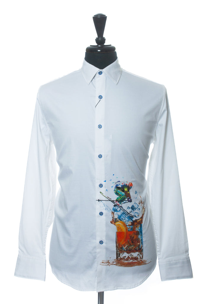 Robert Graham NWT White Apres Ski Shirt