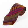 Etro Strawberry Red Patterned Stripe Tie