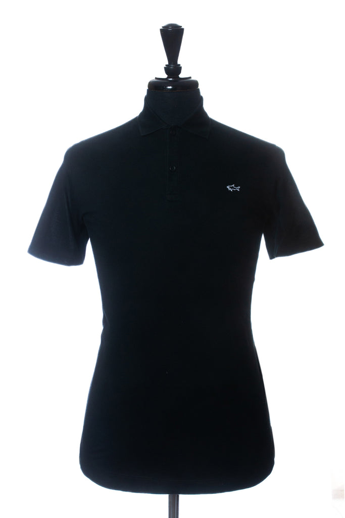 Paul & Shark Black Polo Shirt