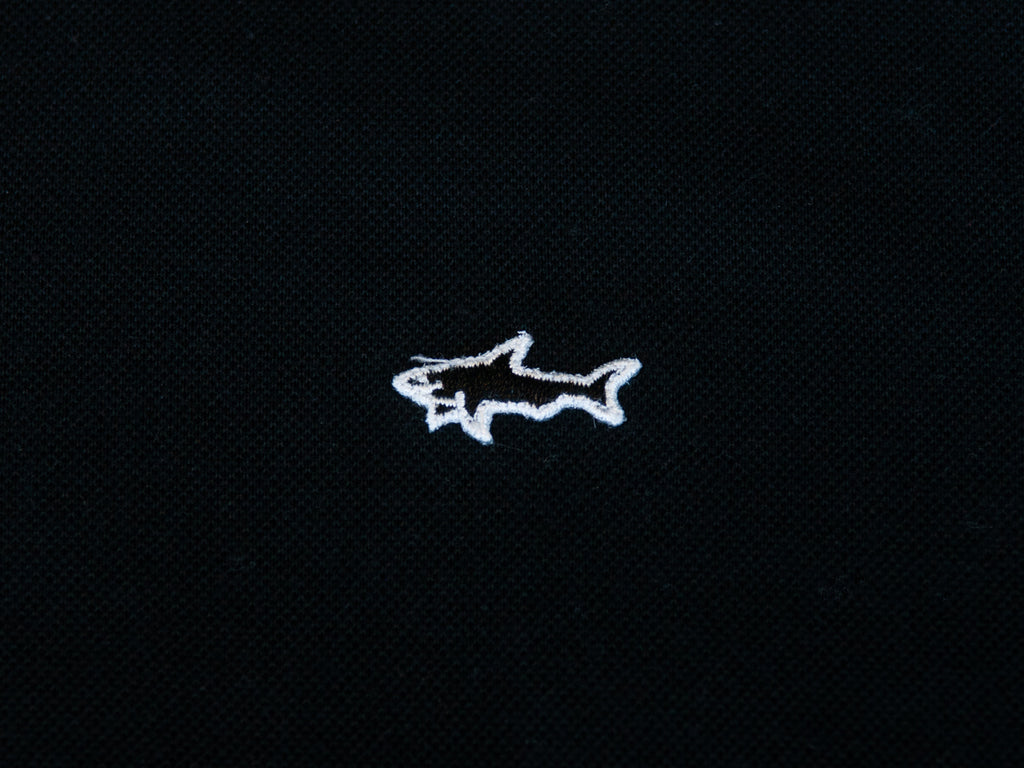 Paul & Shark Black Polo Shirt