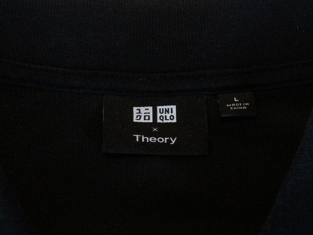 Theory x Uniqlo Black Zip Polo Shirt