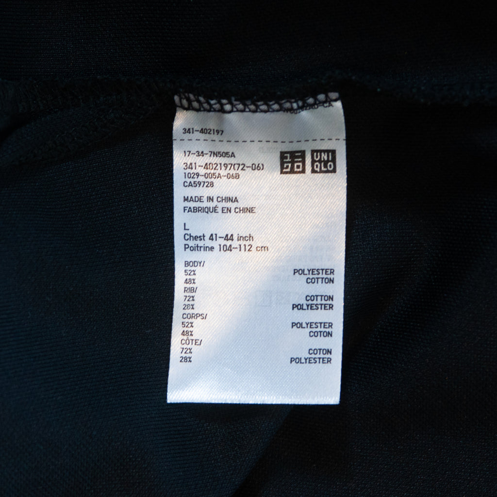 Theory x Uniqlo Black Zip Polo Shirt