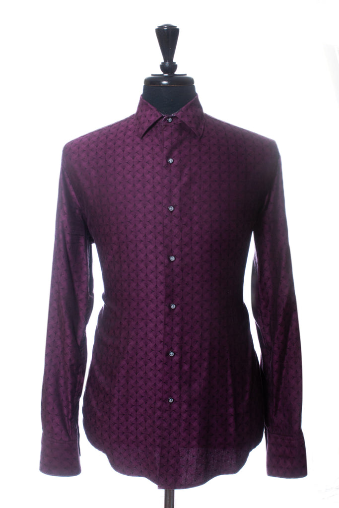 Robert Graham Merlot Geo Print Classic Fit Shirt