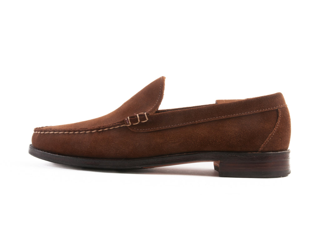 Allen Edmonds Brown Suede Keene Loafers