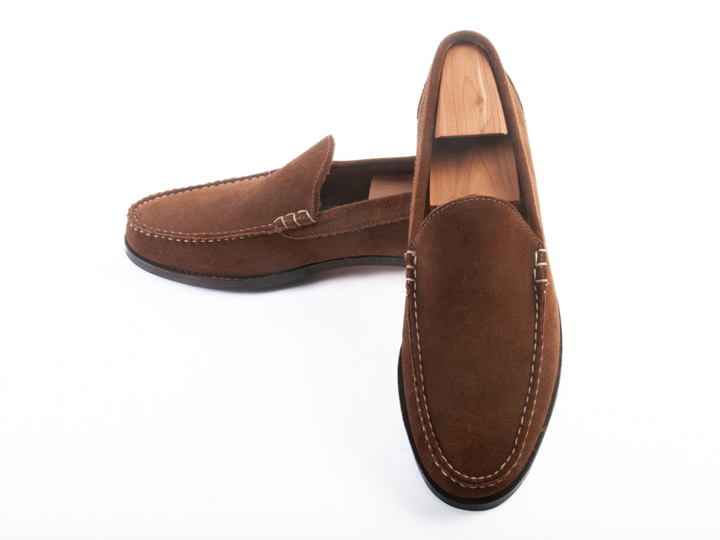 Allen Edmonds Brown Suede Keene Loafers