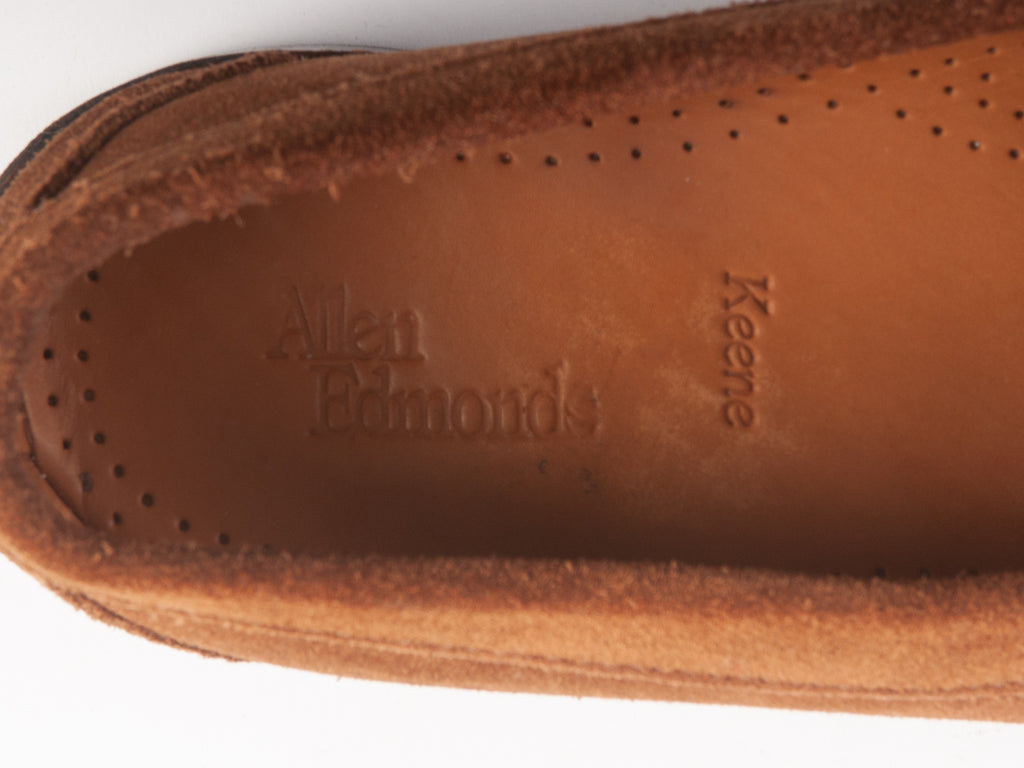 Allen Edmonds Brown Suede Keene Loafers