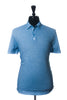 John Varvatos Light Blue Garment Dyed Polo Shirt