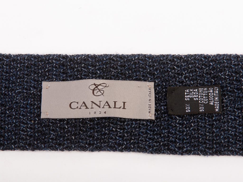 Canali 1934 Charcoal Gray Knit Tie