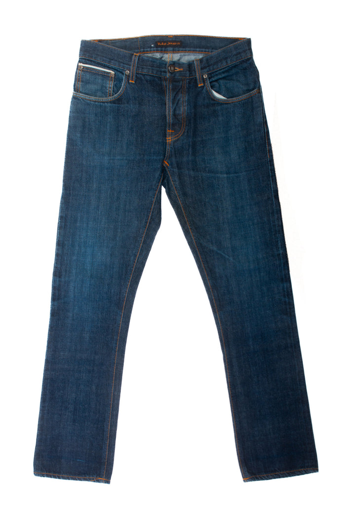 Nudie Blue Open Dry Selvedge Grim Tim Jeans