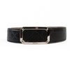 Gucci Black Embossed Leather Belt