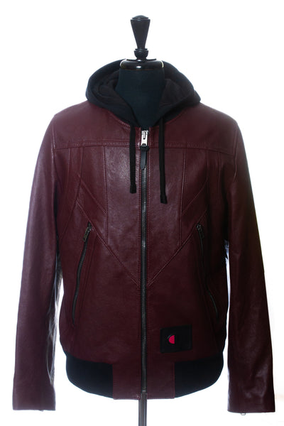 Coach X Champion Mahogany Brown Lamb Leather Jacket