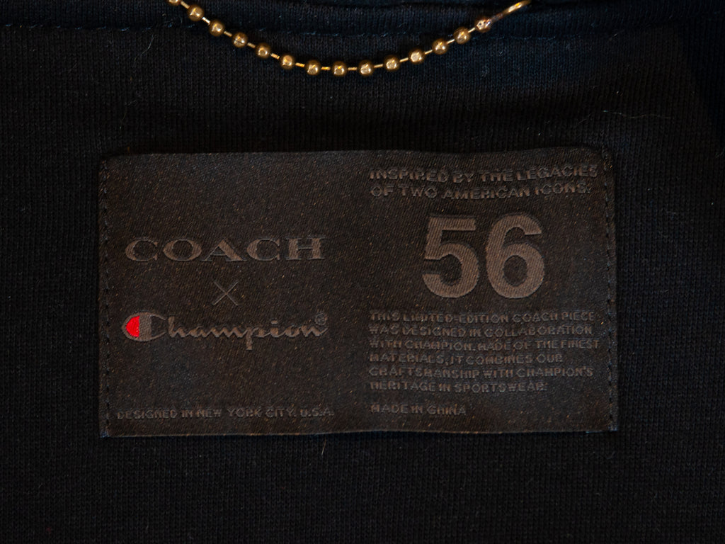 Coach X Champion Mahogany Brown Lamb Leather Jacket