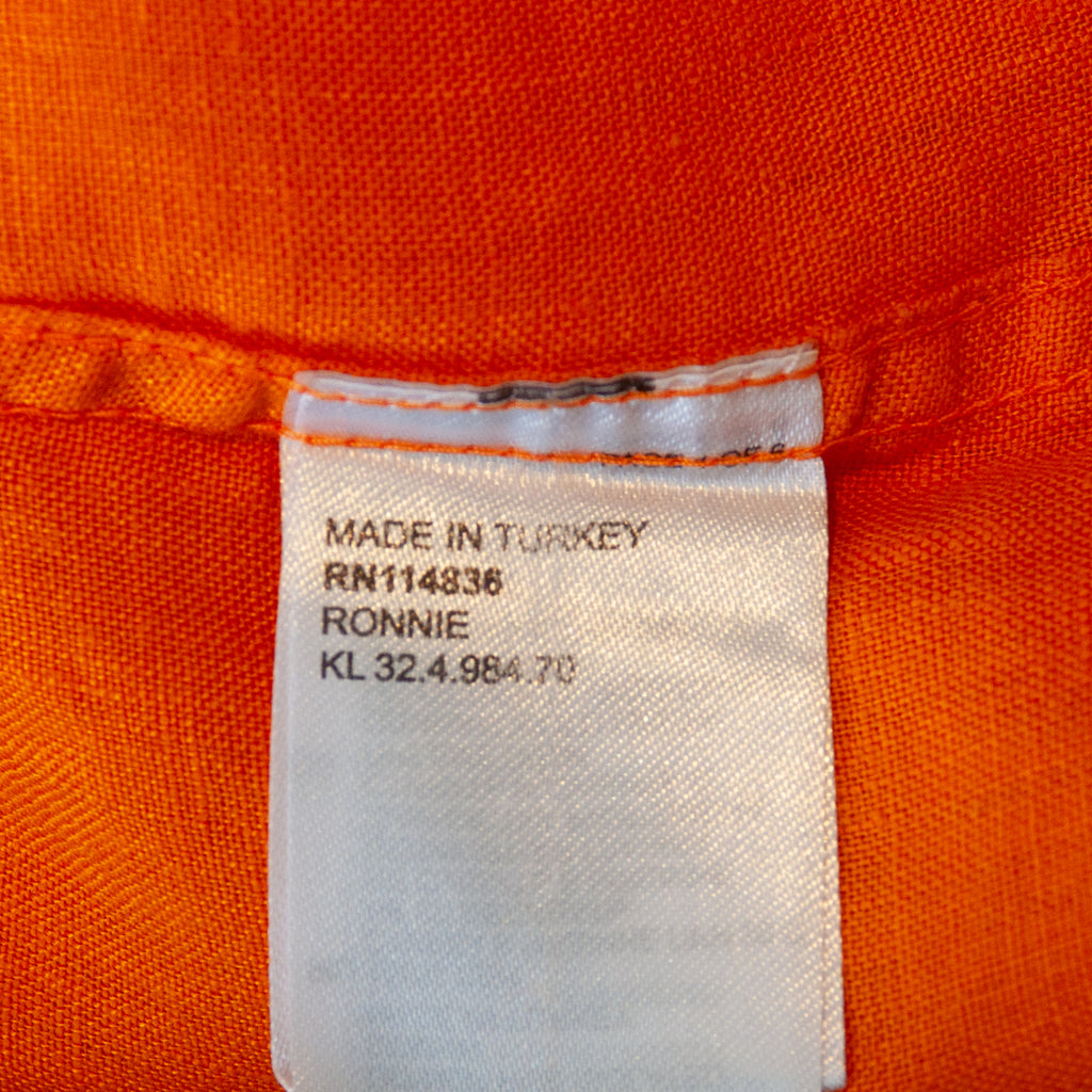 Reiss Orange Linen Ronnie Shirt