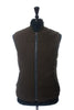 Woolrich Moss Green Herringbone Tweed Vest