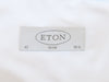 Eton White Slim Fit Savoy French Cuff Formal Shirt