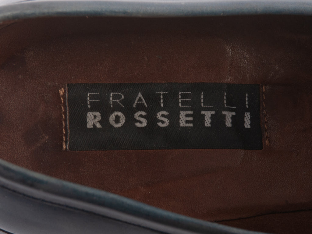 Fratelli Rossetti Blue Penny Loafers