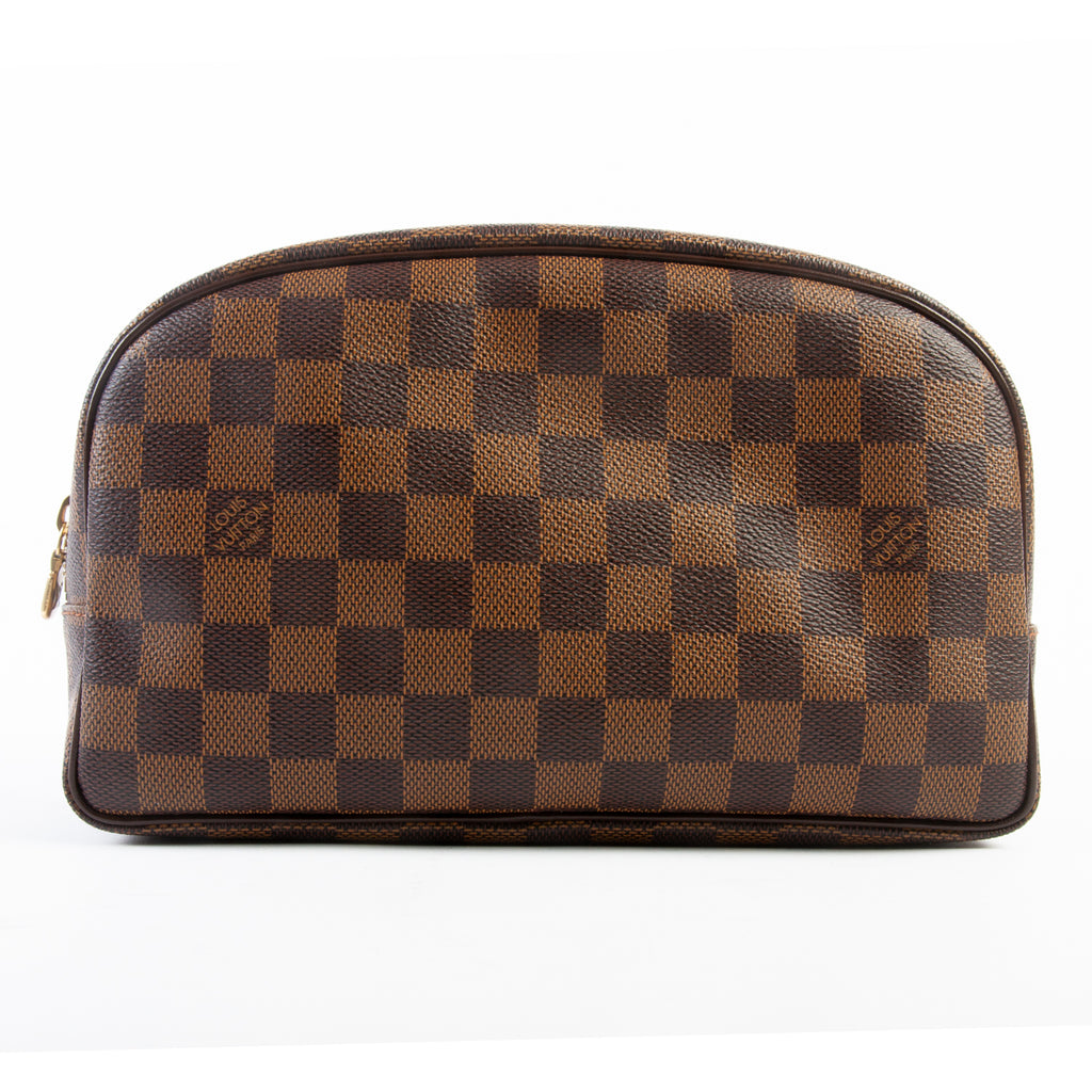 Louis Vuitton Brown Ebene Damier Dopp Kit