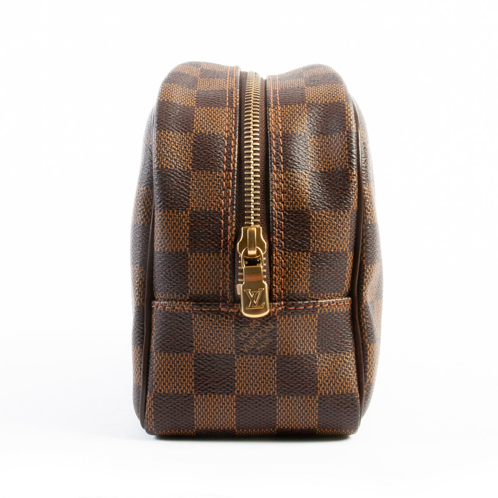 Louis Vuitton Brown Ebene Damier Dopp Kit