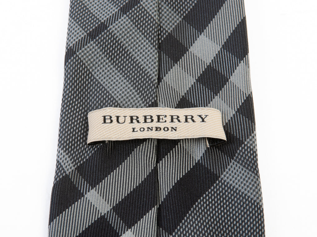 Burberry Grey Nova Check Tie