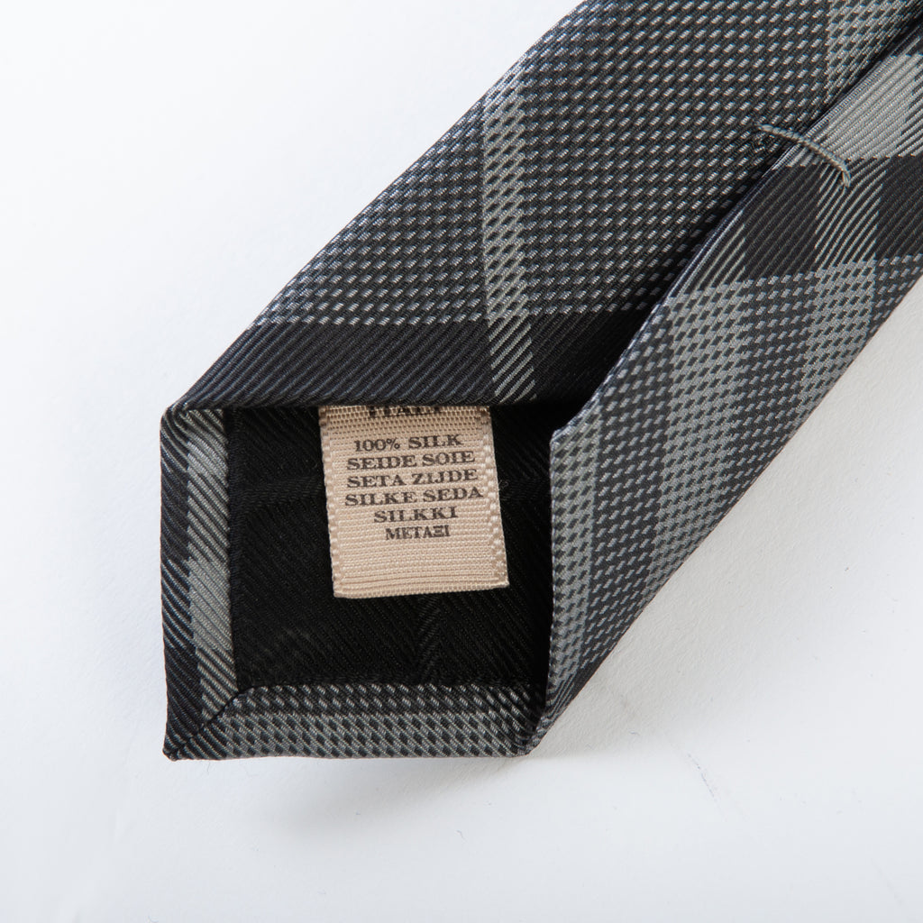 Gray burberry tie online