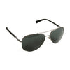 Coach Gunmetal and Black Aviator Sunglasses