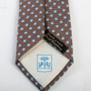 Corneliani Blue on Brown Floral Patterned Tie