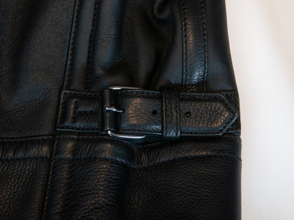 Tom Ford Black Shearling Motorcycle Jacket