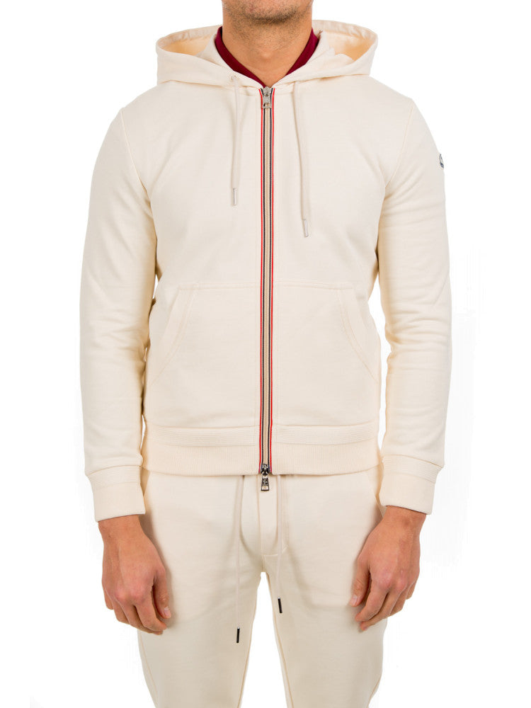 Moncler Beige Maglia Cardigan Hoodie