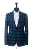 Kiton Blue Check Drop8 Cashmere Blazer