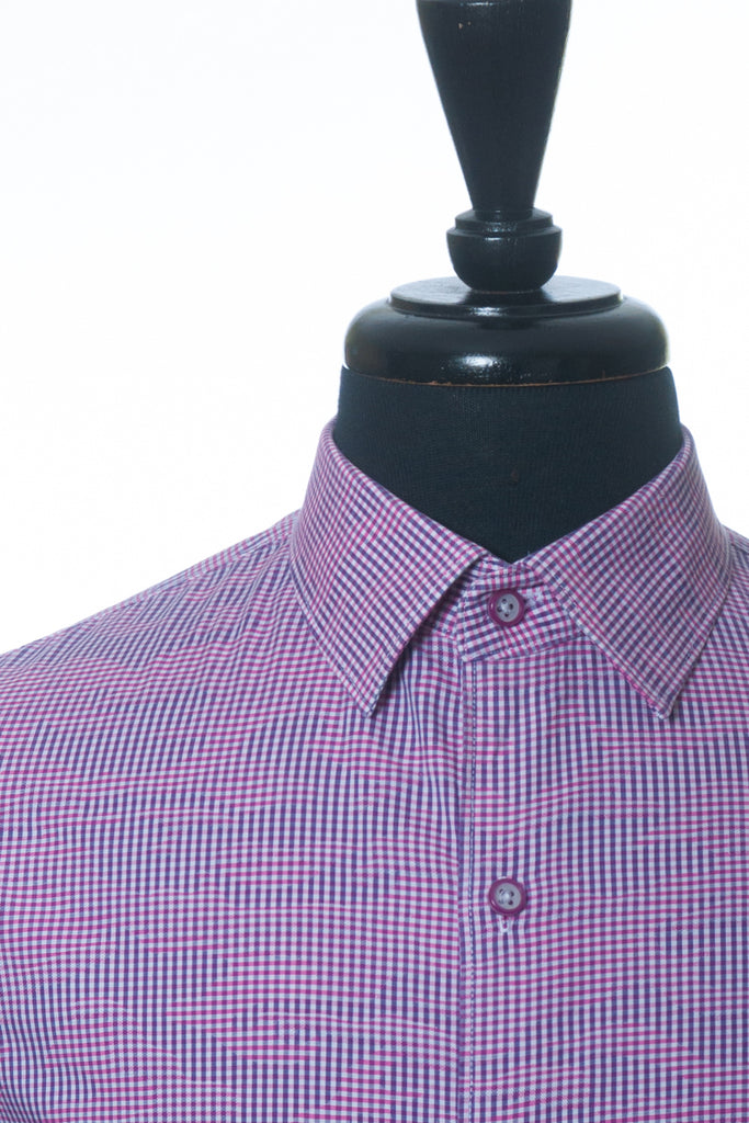 Robert Graham Pink Pattern Check Classic Fit Shirt