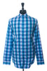 Robert Graham Blue and Lilac Pixel Check Shirt