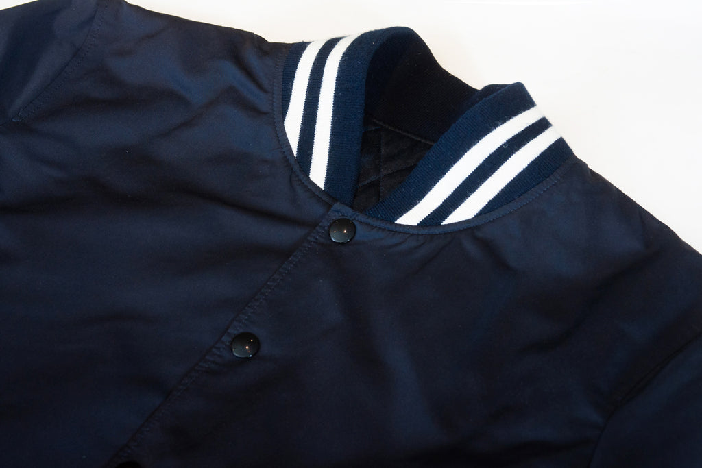 Sandro Navy Blue Baseball Jacket