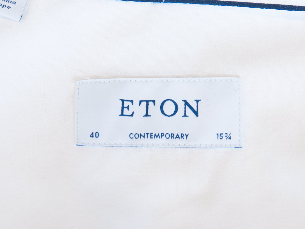 Eton White Contemporary Fit Signature Twill Shirt