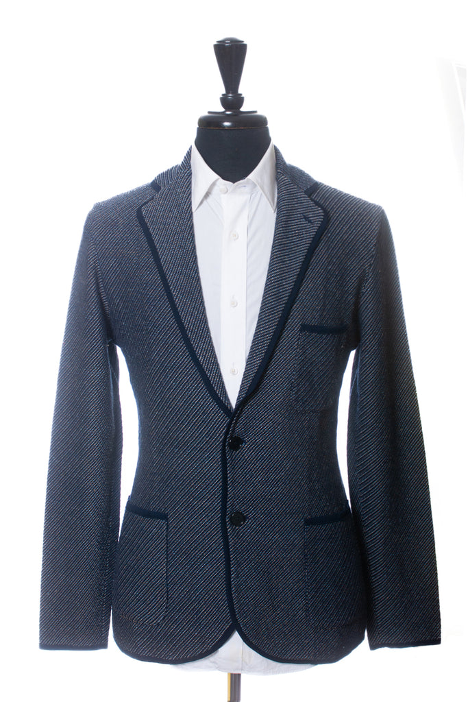 Lardini Blue Knit Blazer