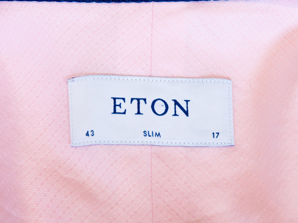 Eton Pink Dobby Twill Slim Fit Shirt