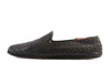 Bottega Veneta Black Woven Leather Slip-Ons