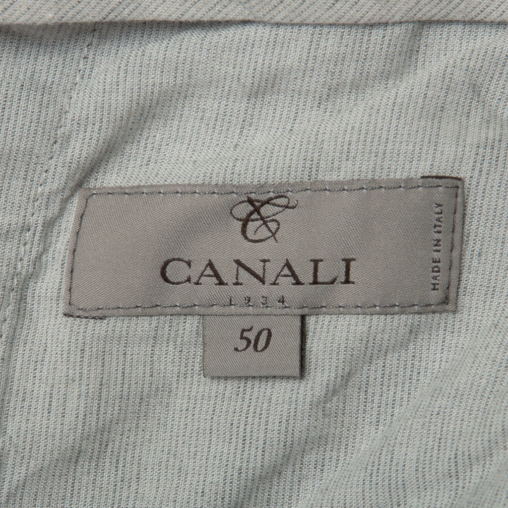 Canali 1934 Light Grey Natural Comfort Pleated Pants