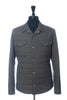 Brunello Cucinelli Greyish Brown Eco Feather Quilted Jacket