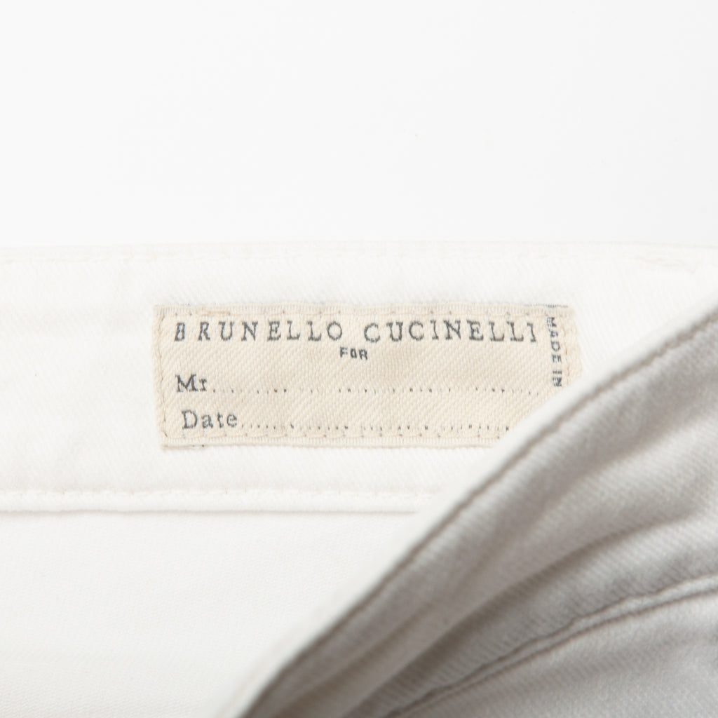 Brunello Cucinelli White Skinny Fit Jeans