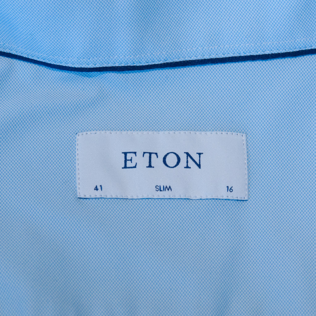 Eton Light Blue Slim Fit Performance Shirt