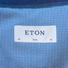 Eton Navy Blue Puppytooth Slim Fit Harrogate Shirt