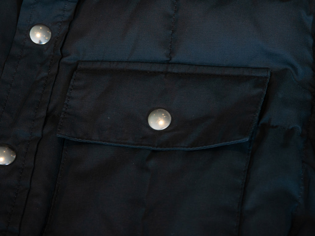 Crescent Down Works Charcoal Grey Down Overshirt Jacket