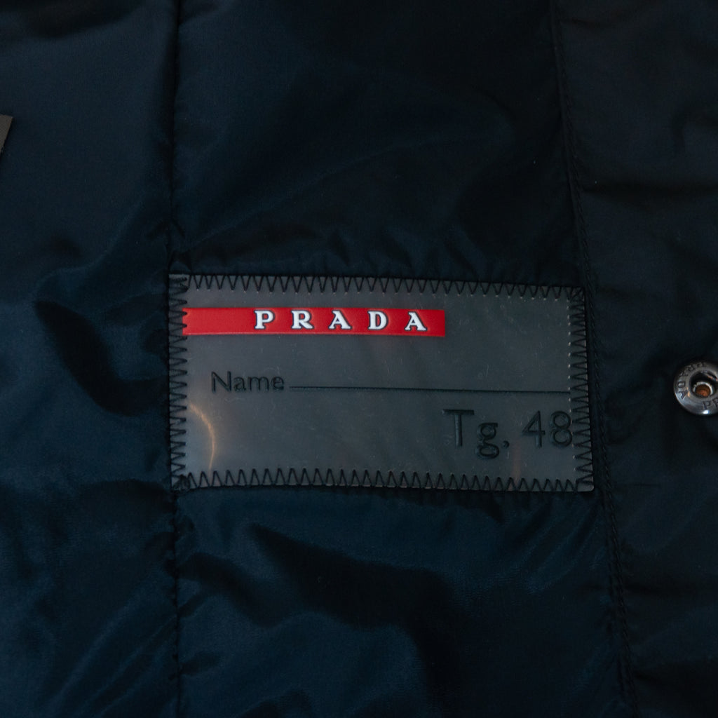 Prada Black Nylon Snap Jacket